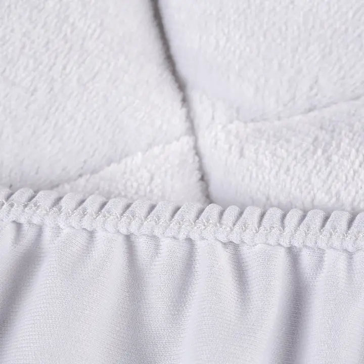 Circles Home Double Puff Fleece Top Quilted Mattress Pad Fit