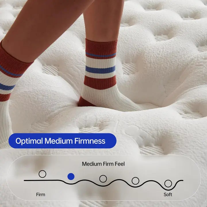 14 Inch King Size Hybrid Mattress with Gel Foam