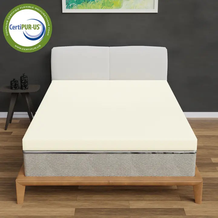 1-inch Foam Mattress Topper, Premium Supporting Bed Pads