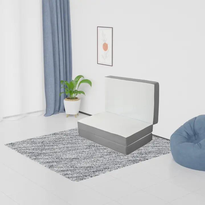 5-Inch Tri-Folding Gel Memory Foam Portable Floor Mattress